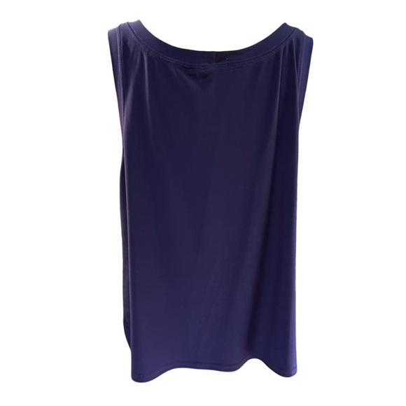 Sympli the Best Blue Sleeveless Relaxed Tank Top EUC  Sz 16 Retails for $109 - Picture 3 of 13